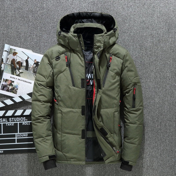 Men’s Windproof Hooded Jacket Warm Leisure Sports Outdoor Coat