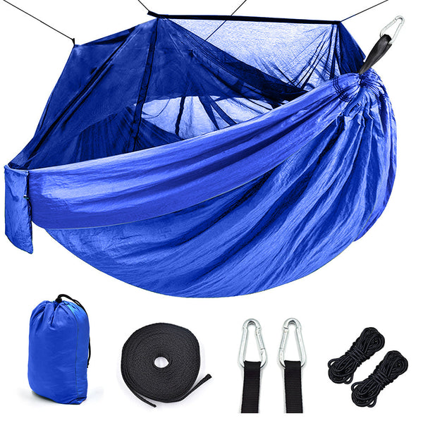 Camping Hammock with Mosquito Net Outdoor Lightweight Travel Bed