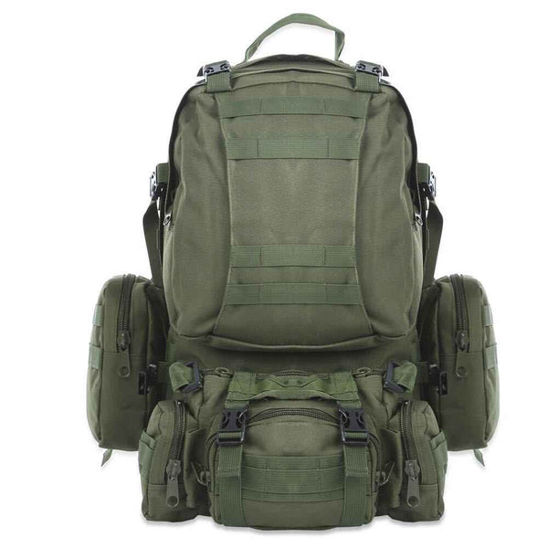 50L Tactical Molle Backpack Waterproof Camping Hiking Travel Rucksack
