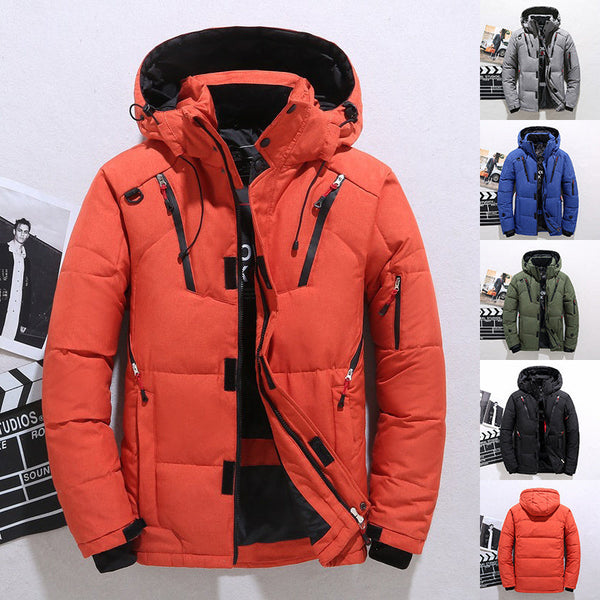 Men’s Windproof Hooded Jacket Warm Leisure Sports Outdoor Coat