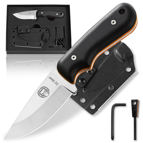 Compact Survival Knife Fire Starter Kit Outdoor Tool
