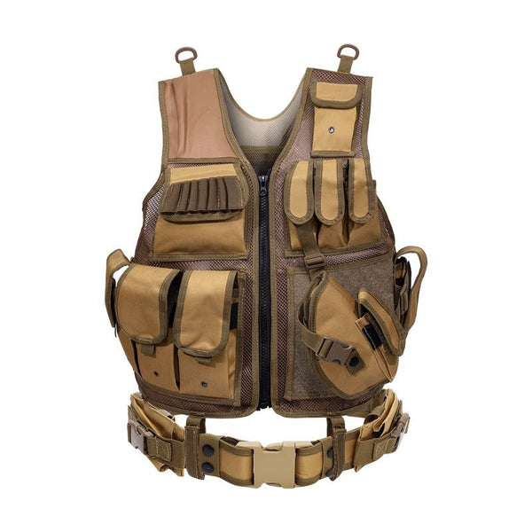 6000D Nylon Tactical Camouflage Hunting Vest Multi-Pocket Outdoor Gear