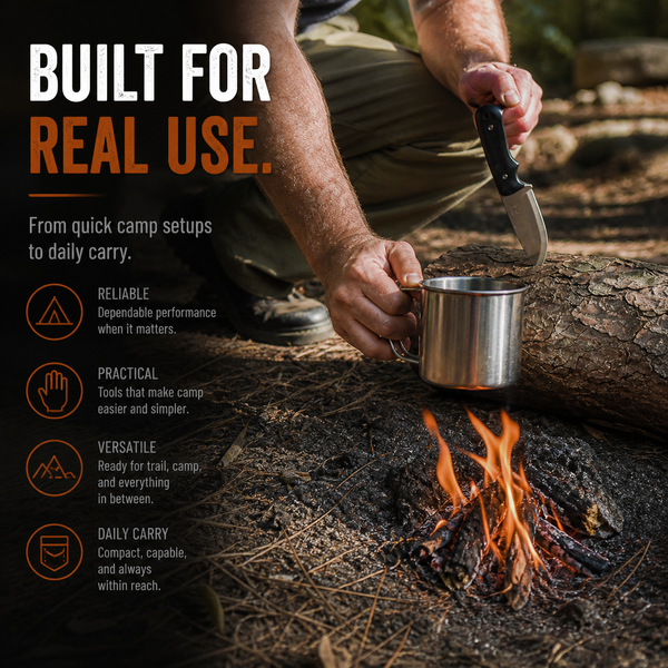 Compact Survival Knife Fire Starter Kit Outdoor Tool
