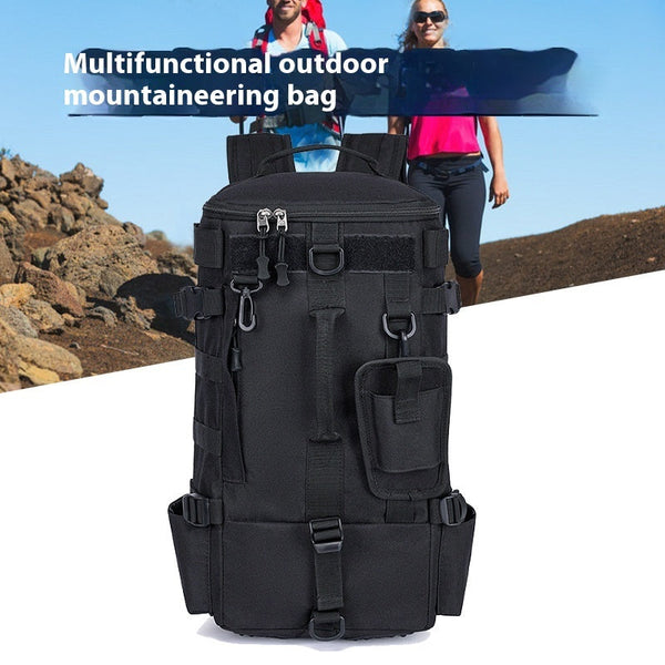 Waterproof Oxford Hiking Backpack Multifunctional Fishing Gym Travel Bag