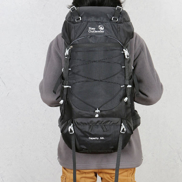 Large Capacity Nylon Mountaineering Backpack Camping Hiking Travel Outdoor